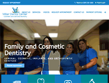 Tablet Screenshot of millerdentalcenter.net